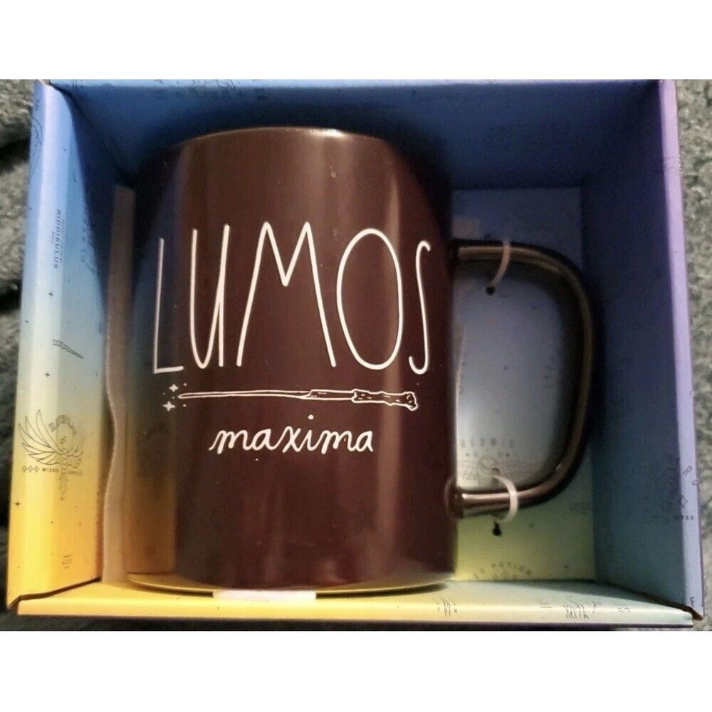 Rae Dunn Harry Potter Double Sided Color Changing Coffee Mug Lumos Maxima New